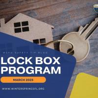 March Safety Tip: Lock Box Program