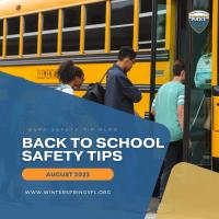 Back to School Safety - August 2023
