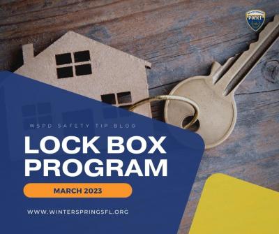March Safety Tip: Lock Box Program
